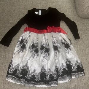 Bonnie Jean Black Velvet Dress